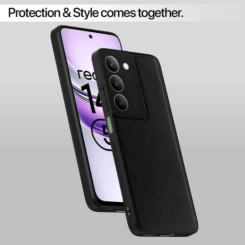 Leather PC TPU Cover for Realme 14x 5G / P3x 5G