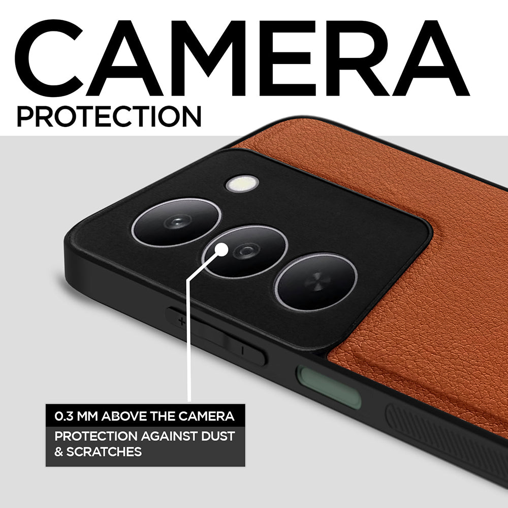 Leather PC TPU Cover for Realme 14x 5G / P3x 5G