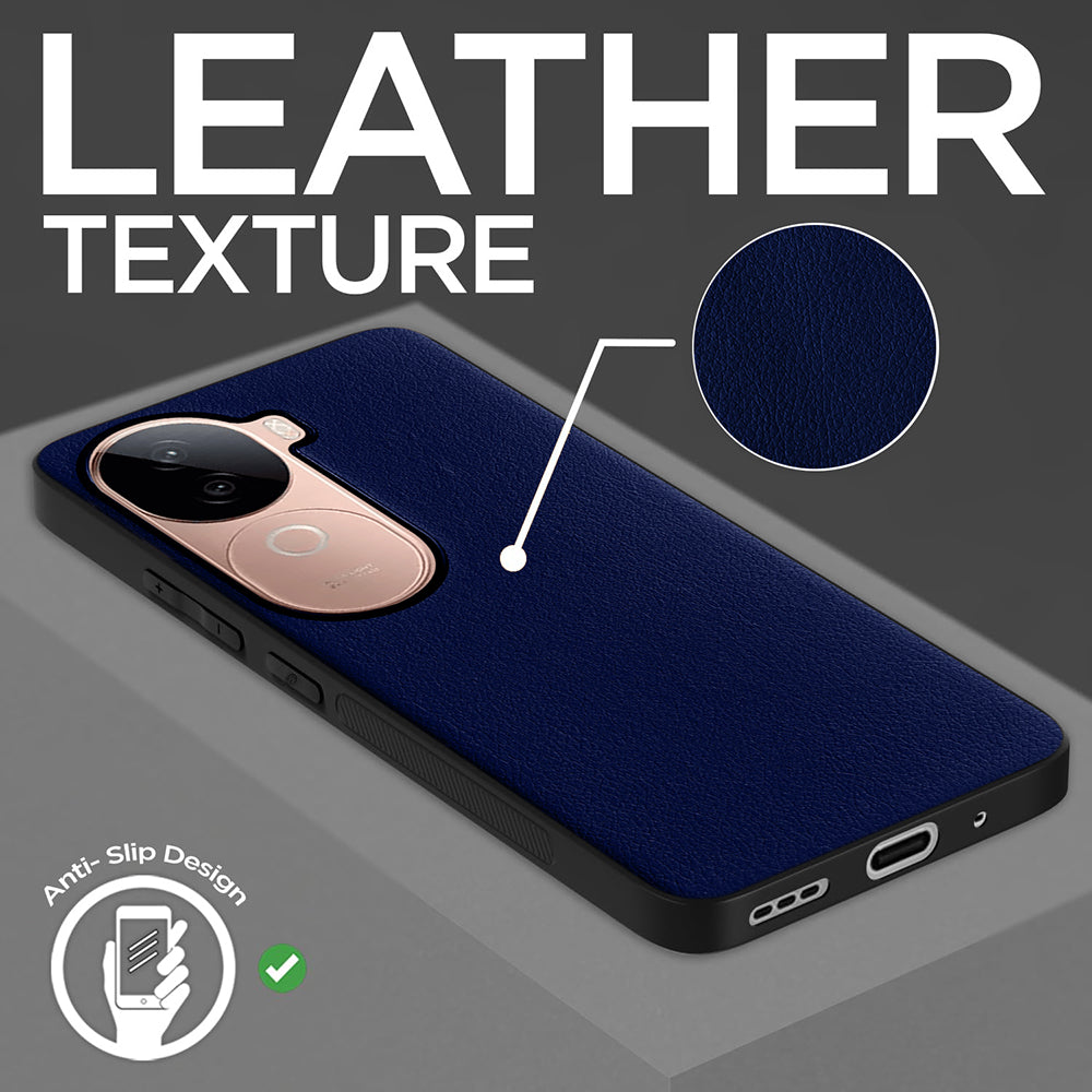 Leather PC TPU Cover for Vivo V40e 5G / iQOO Z9s 5G