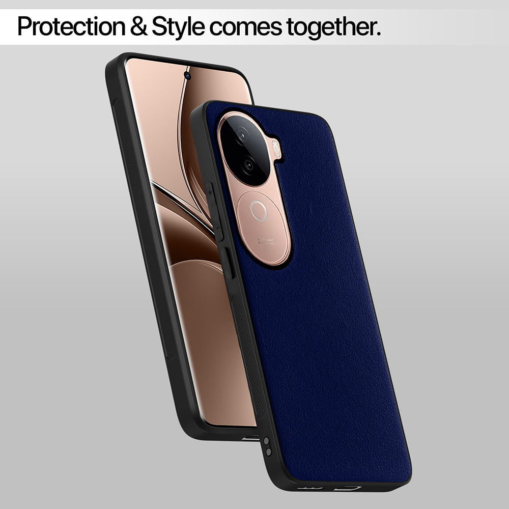 Leather PC TPU Cover for Vivo V40e 5G / iQOO Z9s 5G