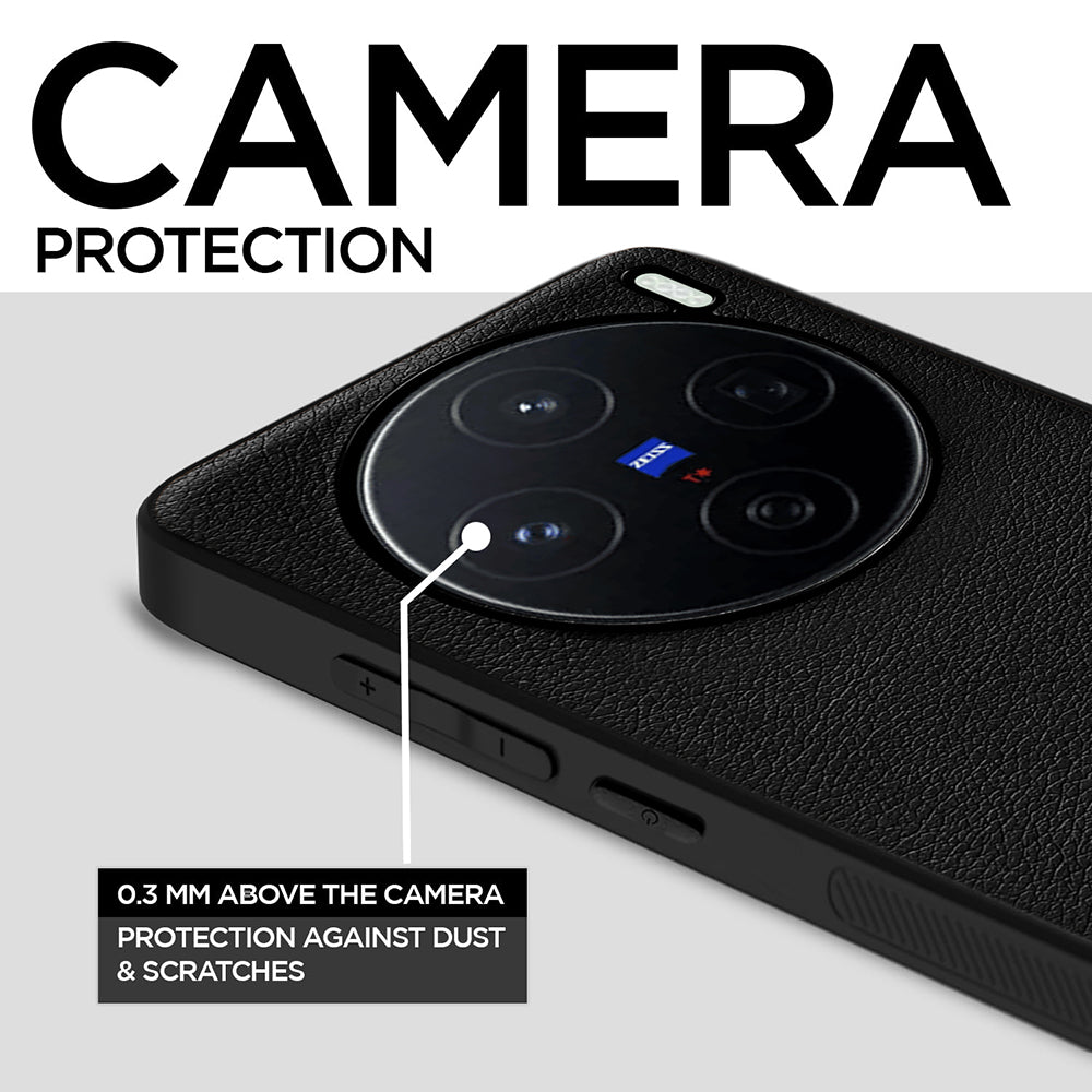 Leather PC TPU Cover for Vivo X200 5G