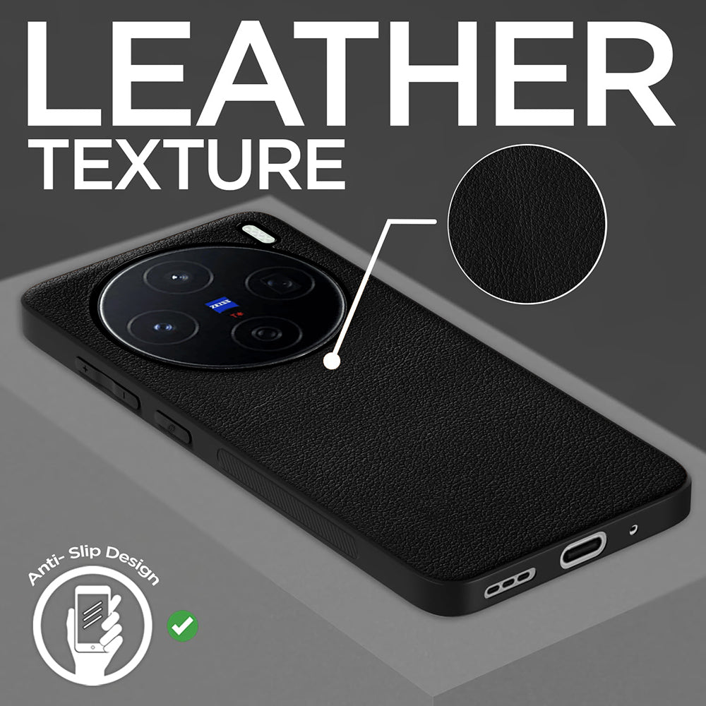 Leather PC TPU Cover for Vivo X200 5G