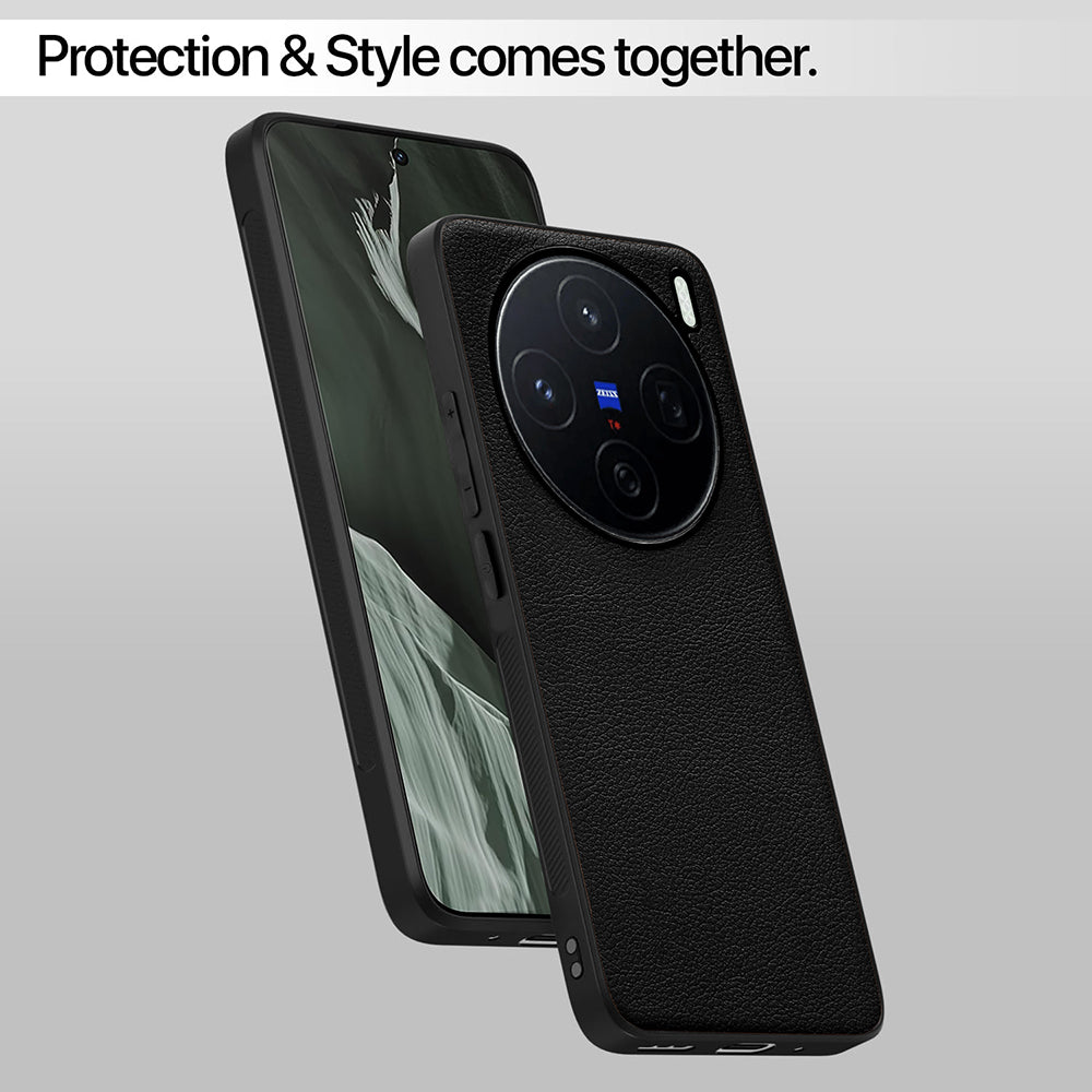 Leather PC TPU Cover for Vivo X200 5G