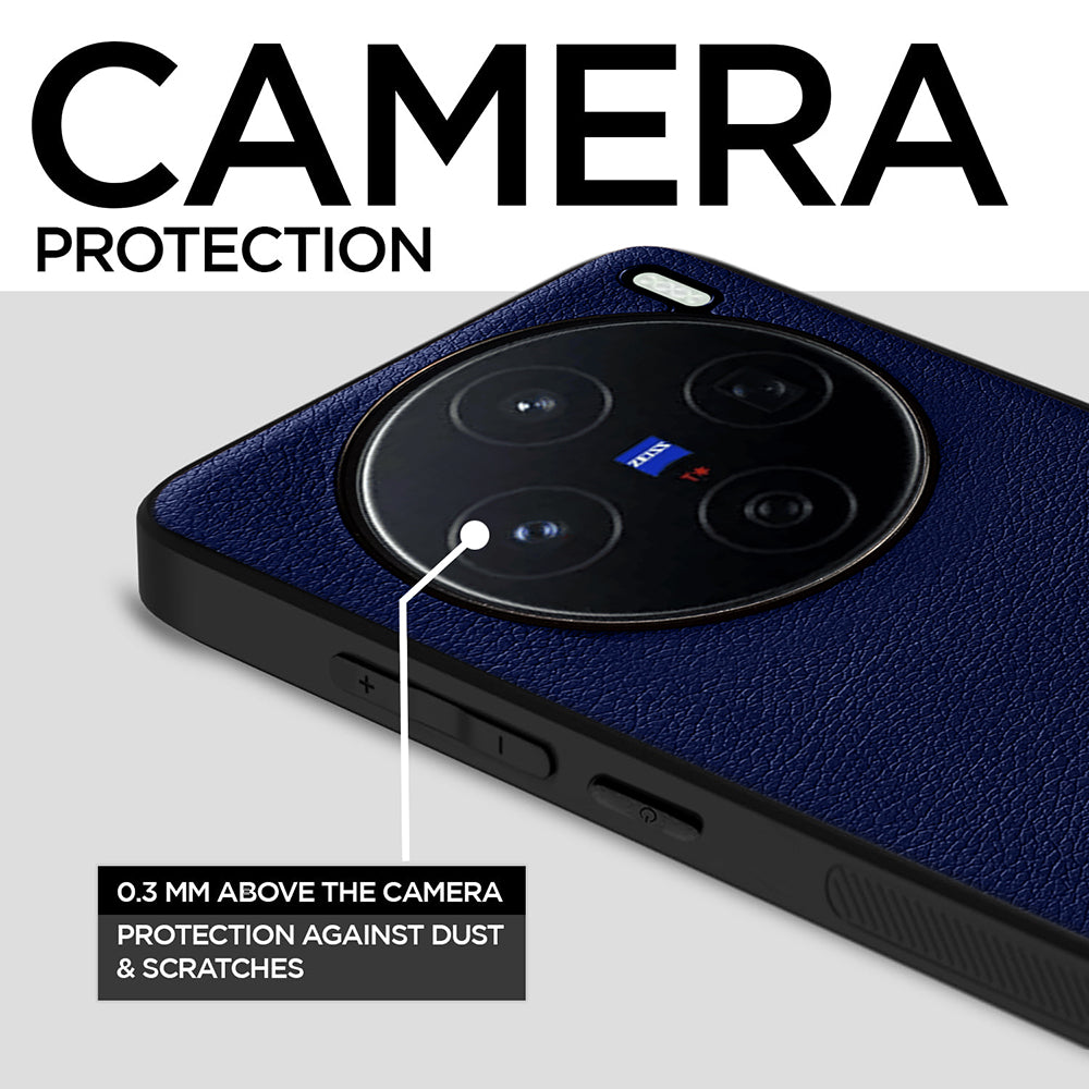 Leather PC TPU Cover for Vivo X200 5G