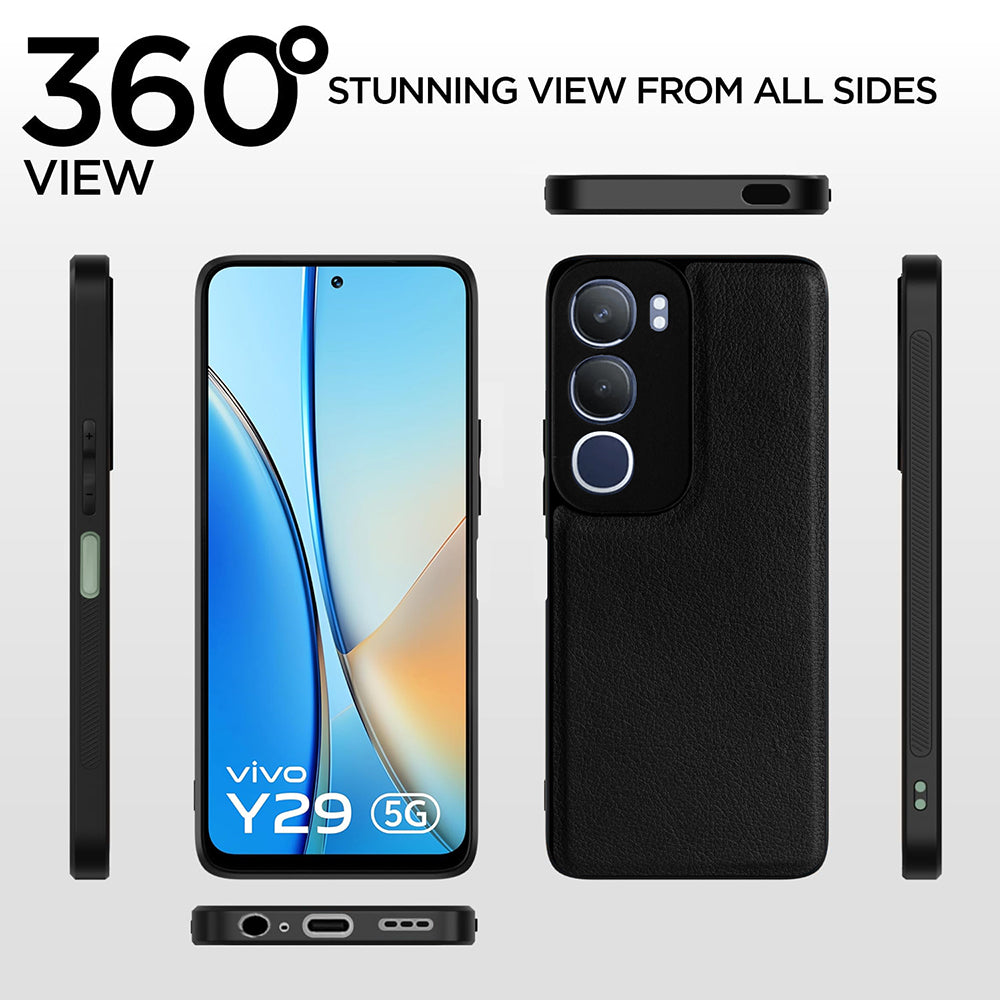Leather PC TPU Cover for Vivo Y29 5G
