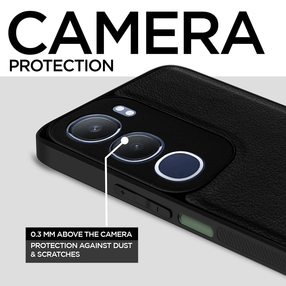 Leather PC TPU Cover for Vivo Y29 5G