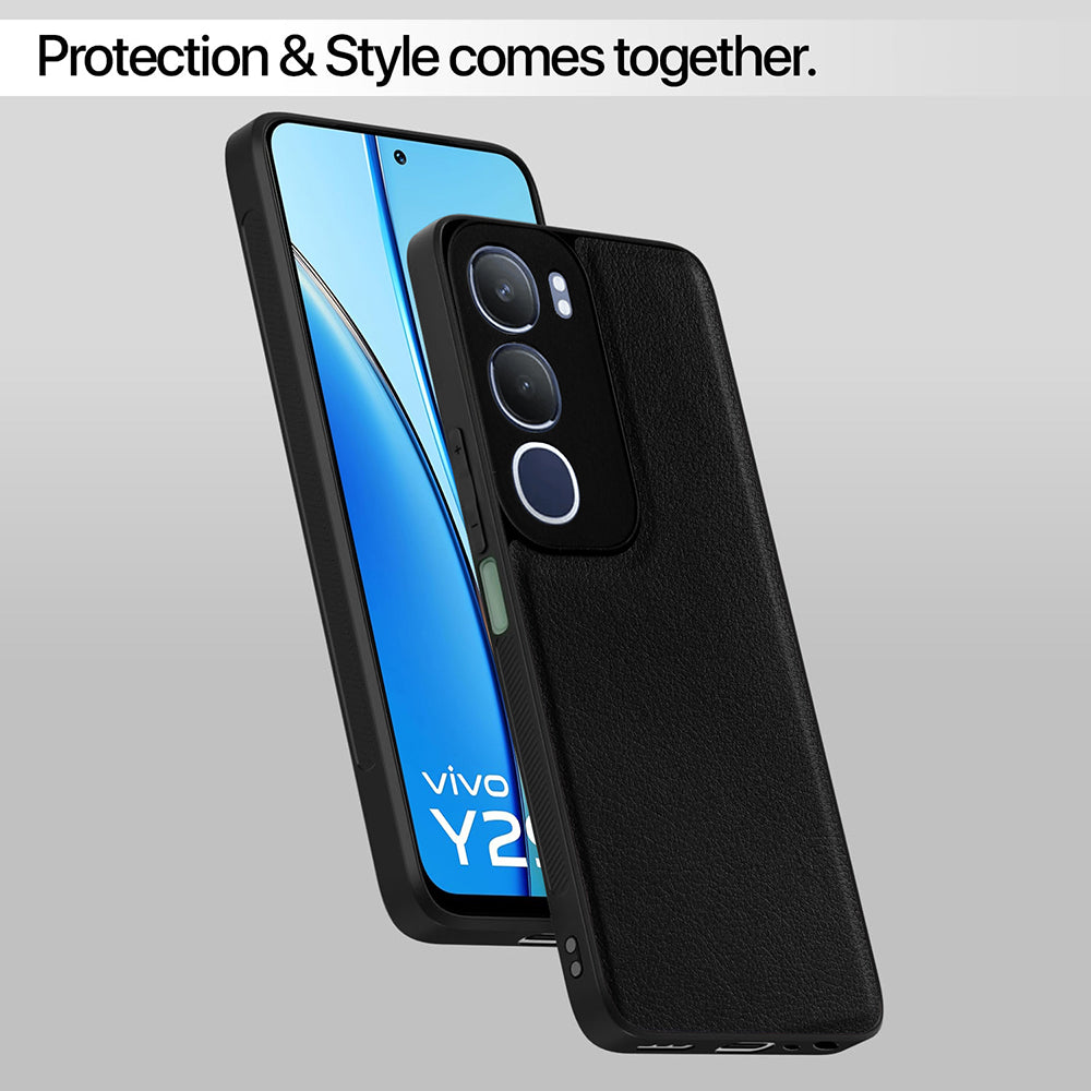 Leather PC TPU Cover for Vivo Y29 5G