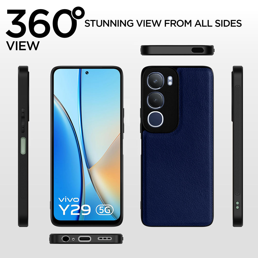Leather PC TPU Cover for Vivo Y29 5G