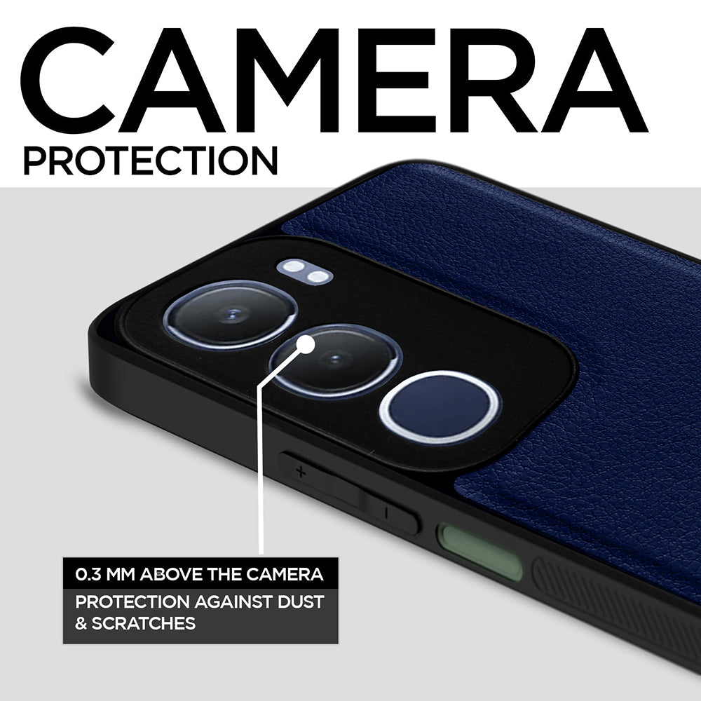 Leather PC TPU Cover for Vivo Y29 5G