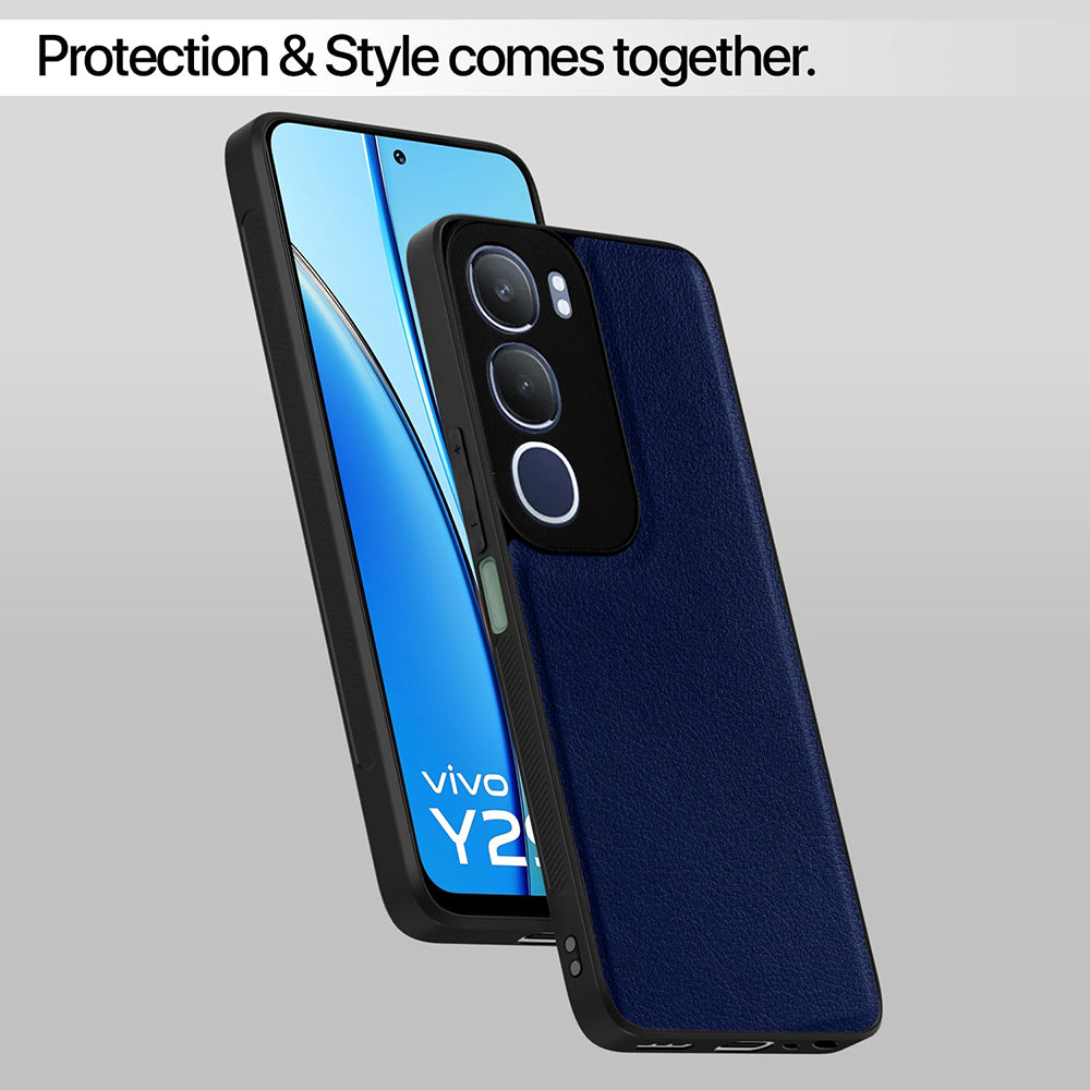 Leather PC TPU Cover for Vivo Y29 5G