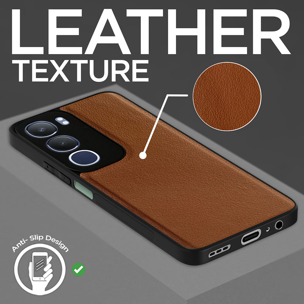 Leather PC TPU Cover for Vivo Y29 5G
