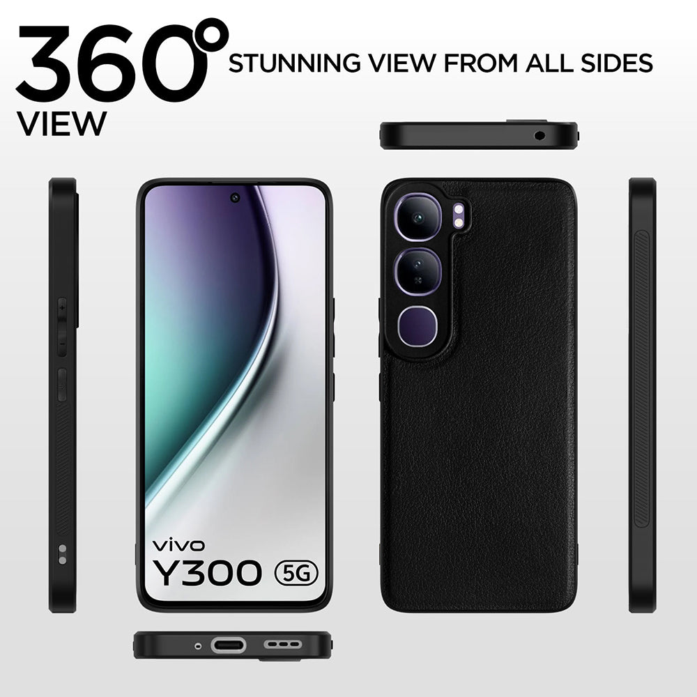 Leather PC TPU Cover for Vivo Y300 5G / V40 Lite 5G