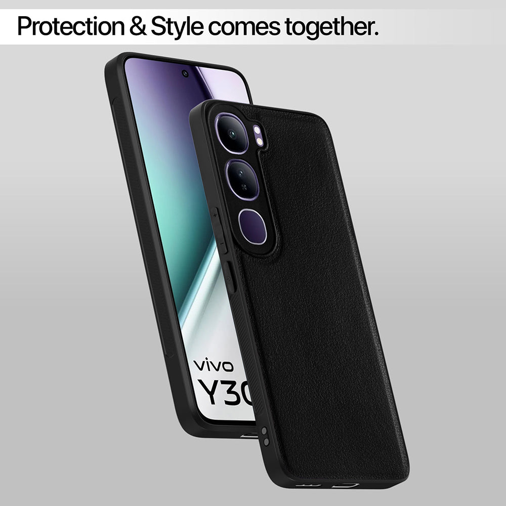 Leather PC TPU Cover for Vivo Y300 5G / V40 Lite 5G
