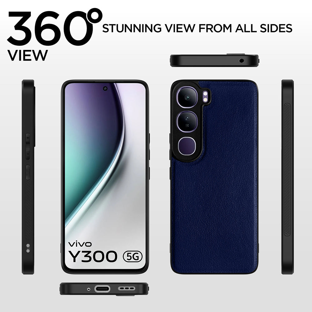 Leather PC TPU Cover for Vivo Y300 5G / V40 Lite 5G