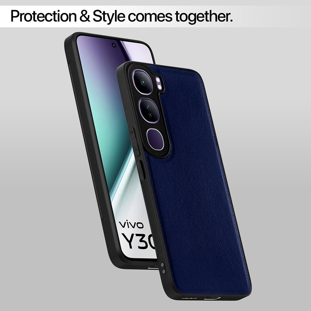 Leather PC TPU Cover for Vivo Y300 5G / V40 Lite 5G