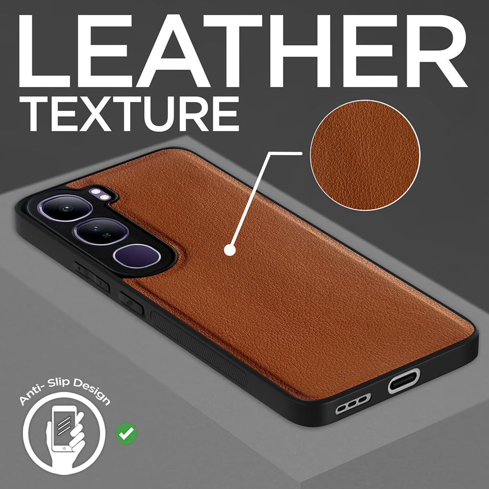 Leather PC TPU Cover for Vivo Y300 5G / V40 Lite 5G