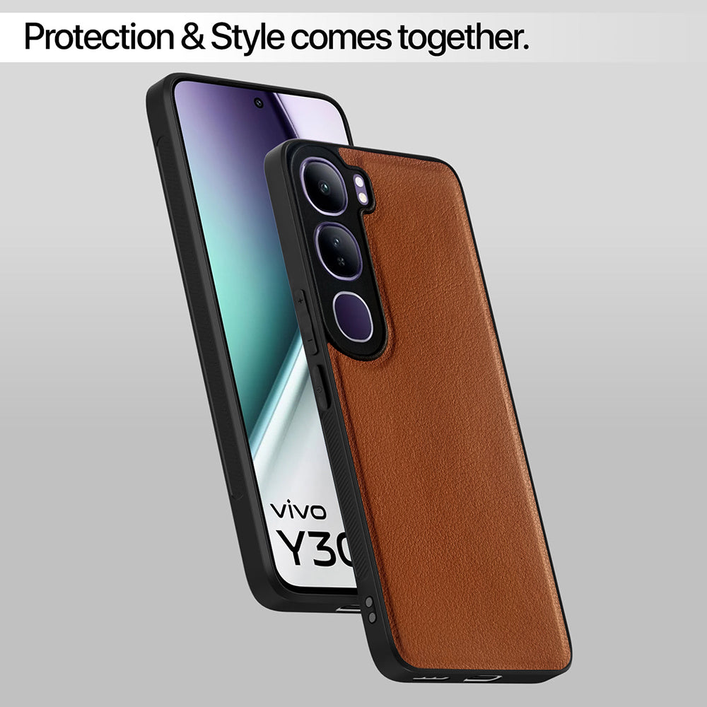 Leather PC TPU Cover for Vivo Y300 5G / V40 Lite 5G