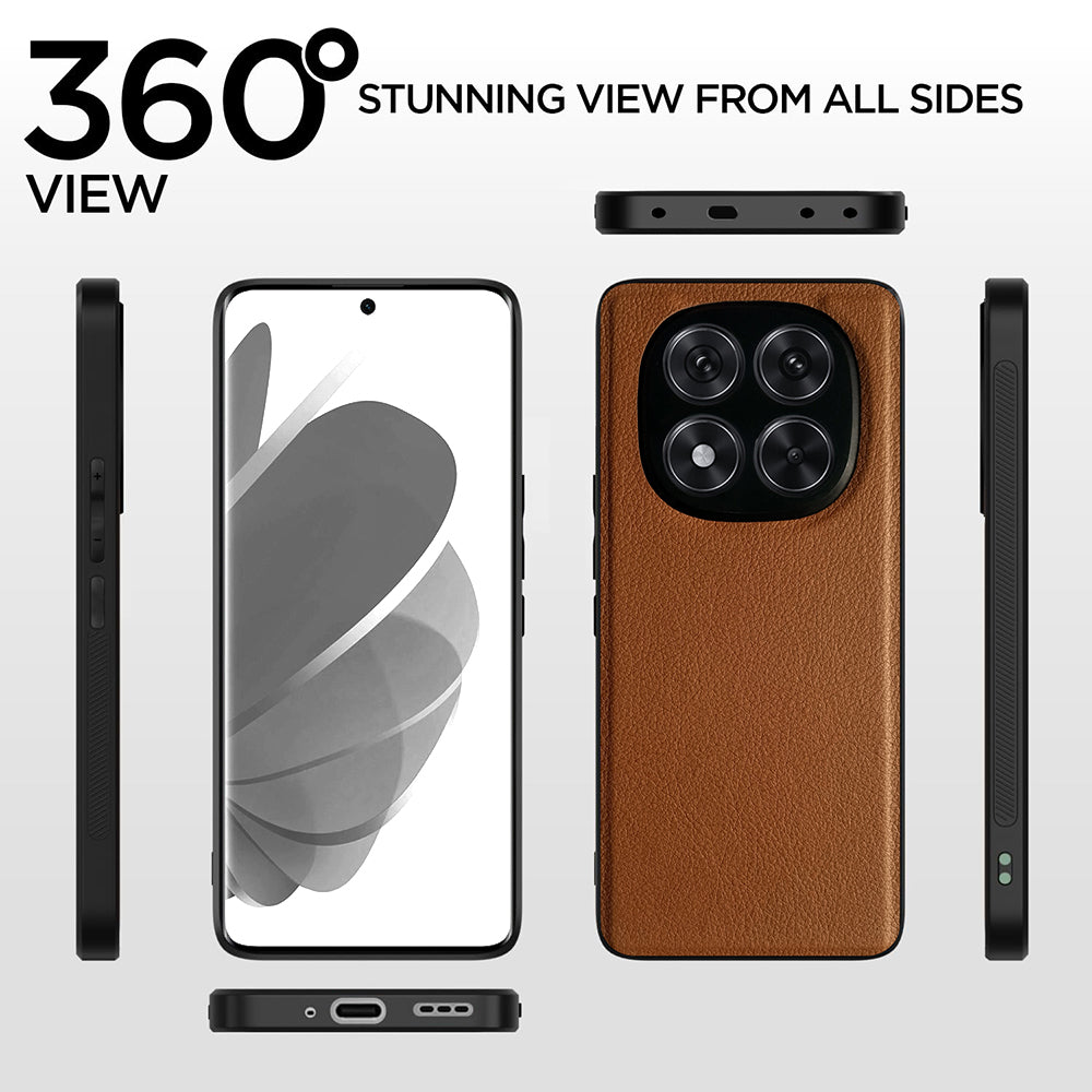 Leather PC TPU Cover for Mi Redmi Note 14 Pro Plus 5G
