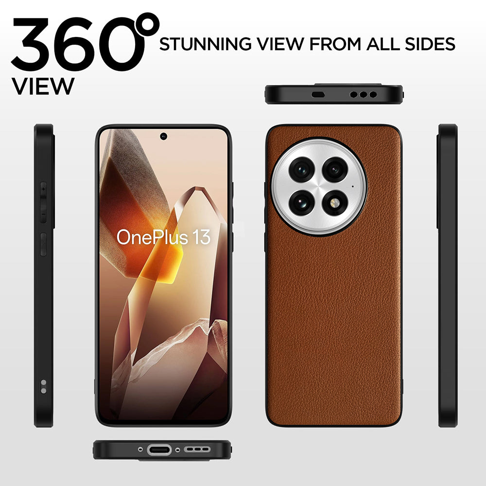 Leather PC TPU Cover for OnePlus 13 5G