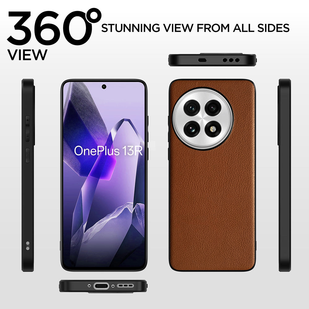 Leather PC TPU Cover for OnePlus 13R 5G