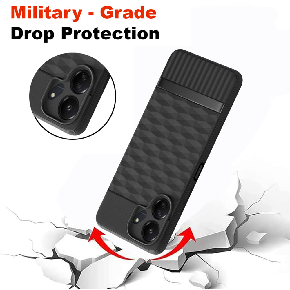 Shockproof Flexible Soft Silicone Back Cover for Mi Redmi 13C 4G / Poco C65 4G