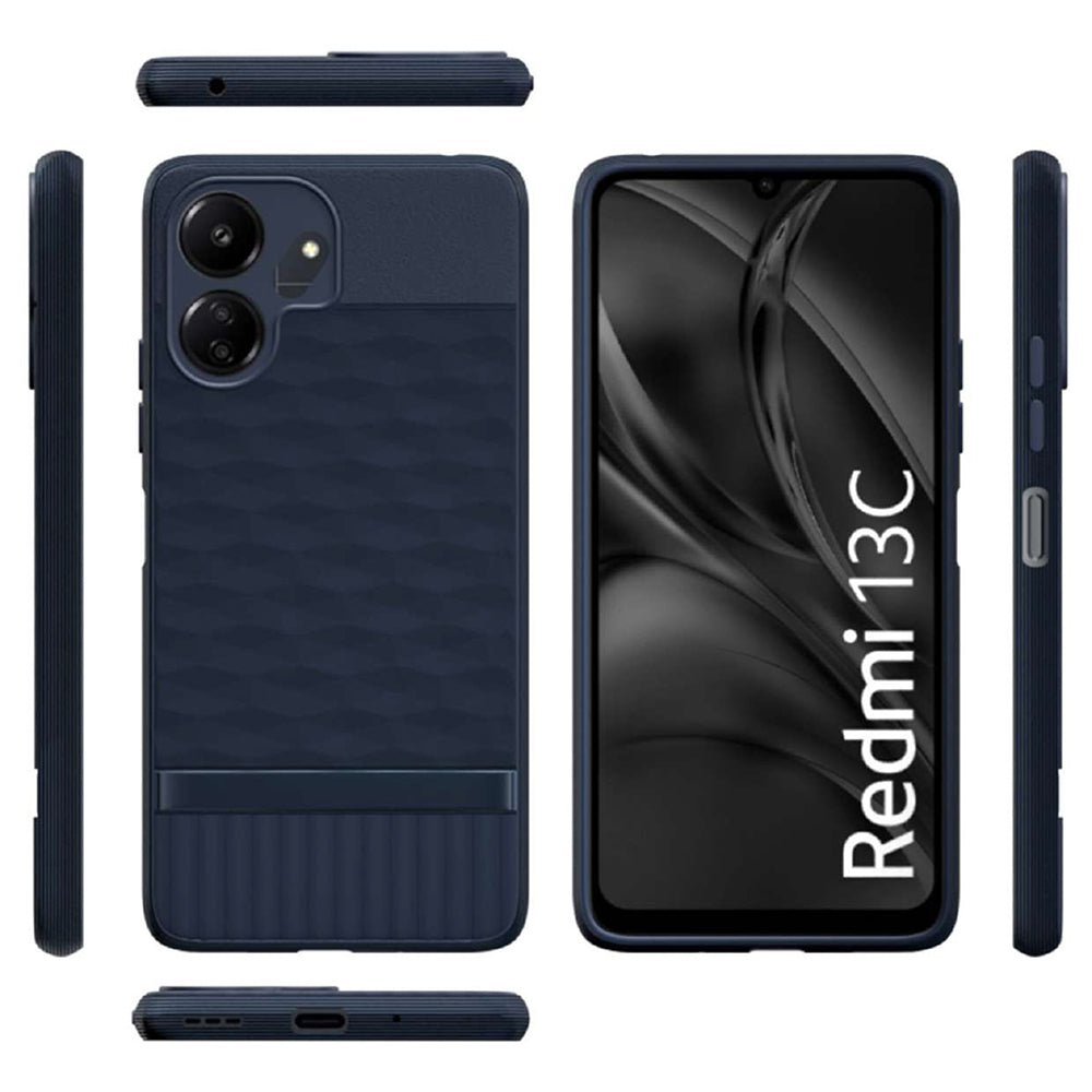 Shockproof Flexible Soft Silicone Back Cover for Mi Redmi 13C 4G / Poco C65 4G