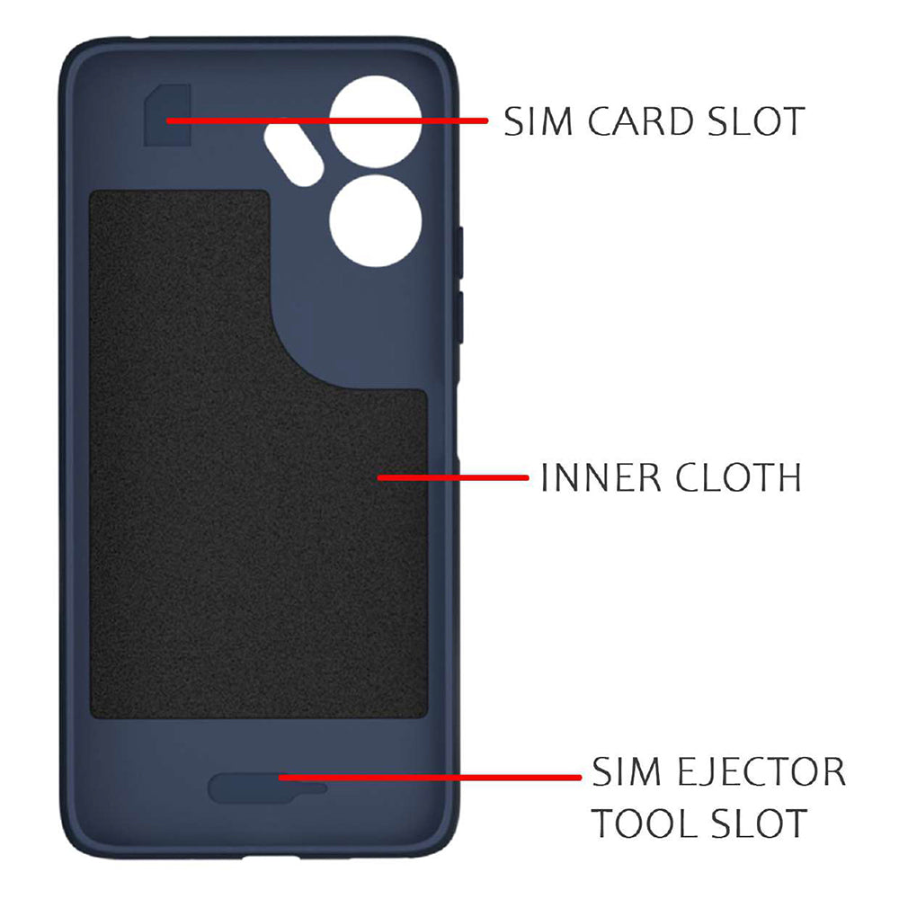 Shockproof Flexible Soft Silicone Back Cover for Mi Redmi 13C 4G / Poco C65 4G