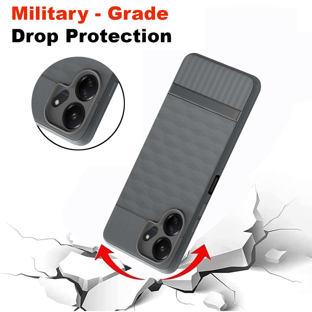 Shockproof Flexible Soft Silicone Back Cover for Mi Redmi 13C 4G / Poco C65 4G