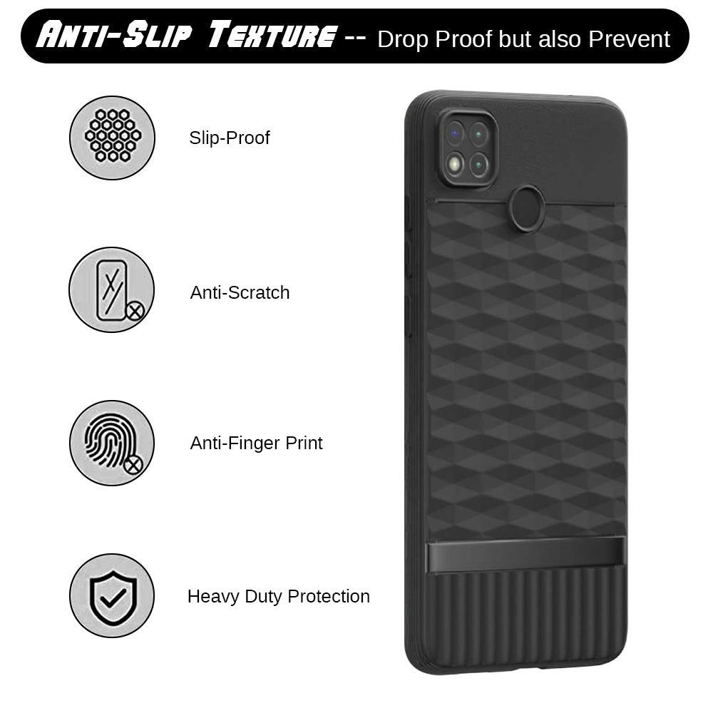Shockproof Flexible Soft Silicone Back Cover for Mi Redmi 9 / 9C / 9 Activ / 10A / Poco C31