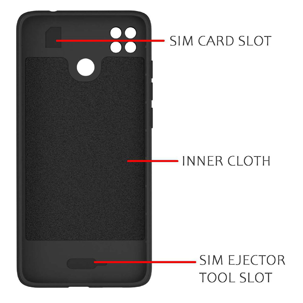 Shockproof Flexible Soft Silicone Back Cover for Mi Redmi 9 / 9C / 9 Activ / 10A / Poco C31