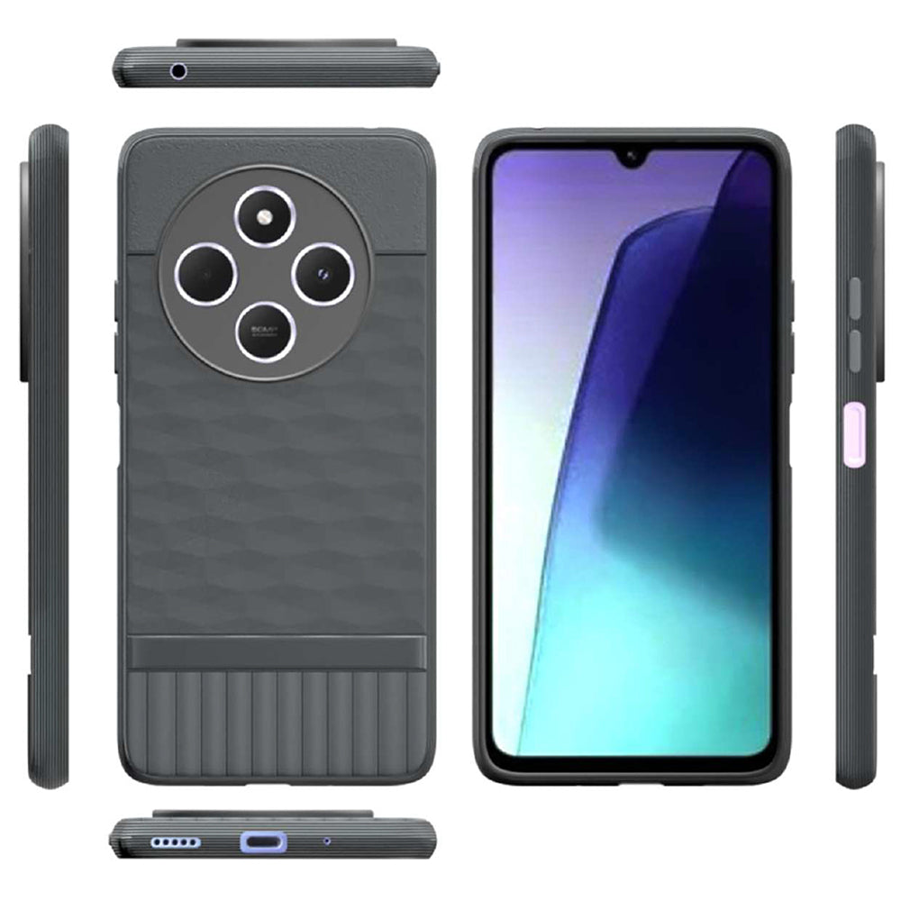 Shockproof Flexible Soft Silicone Back Cover for Mi Redmi A4 5G / 14C 5G / 14R 5G / Poco C75 5G / M7 5G