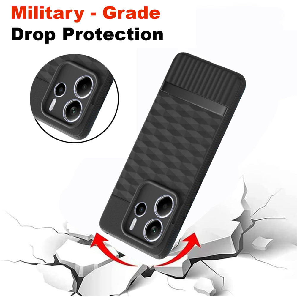 Shockproof Flexible Soft Silicone Back Cover for Mi Redmi Note 14 5G