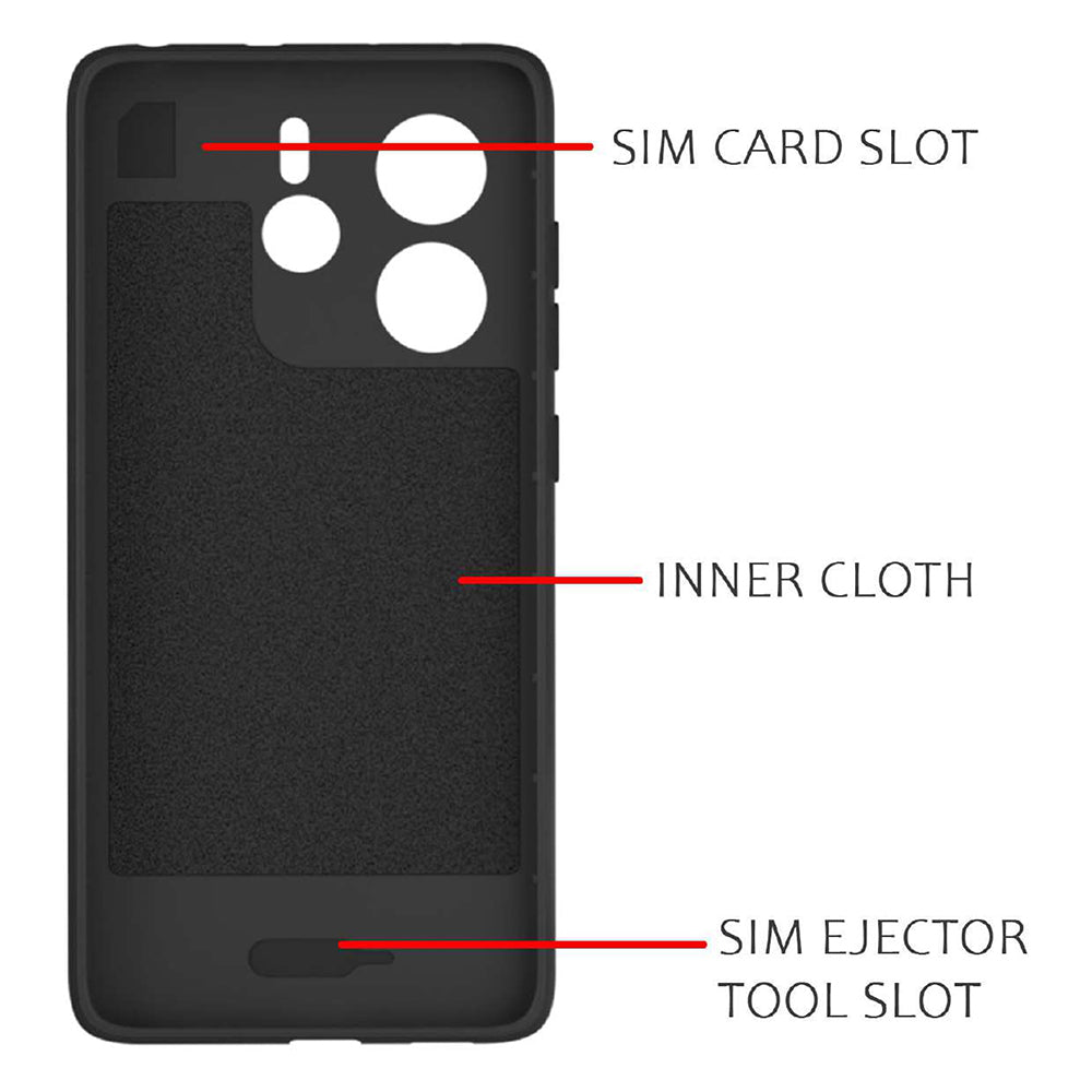 Shockproof Flexible Soft Silicone Back Cover for Mi Redmi Note 14 5G