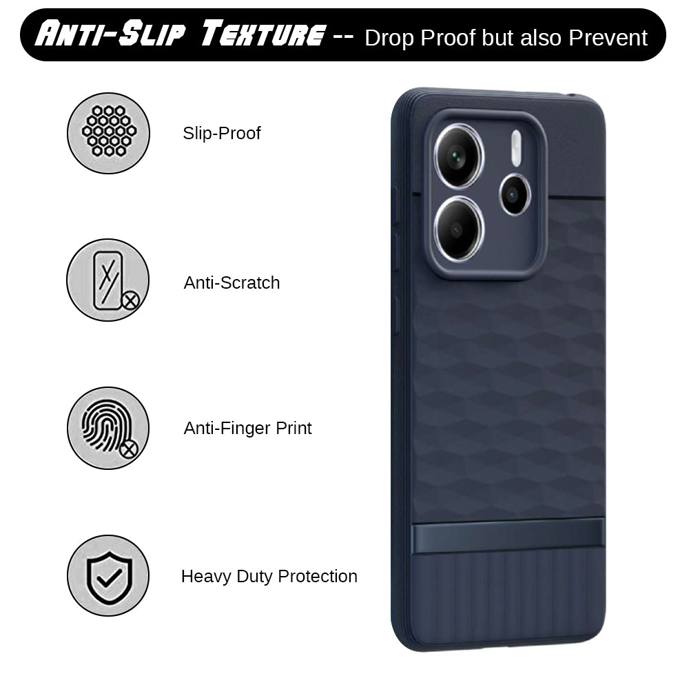 Shockproof Flexible Soft Silicone Back Cover for Mi Redmi Note 14 5G