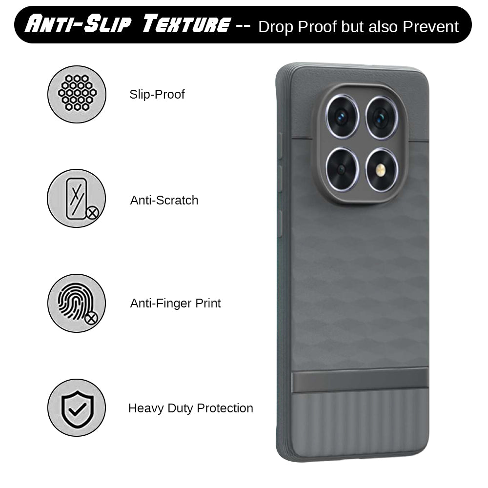 Shockproof Flexible Soft Silicone Back Cover for Mi Redmi Note 14 Pro 5G / 14 Pro 4G / Poco X7 5G