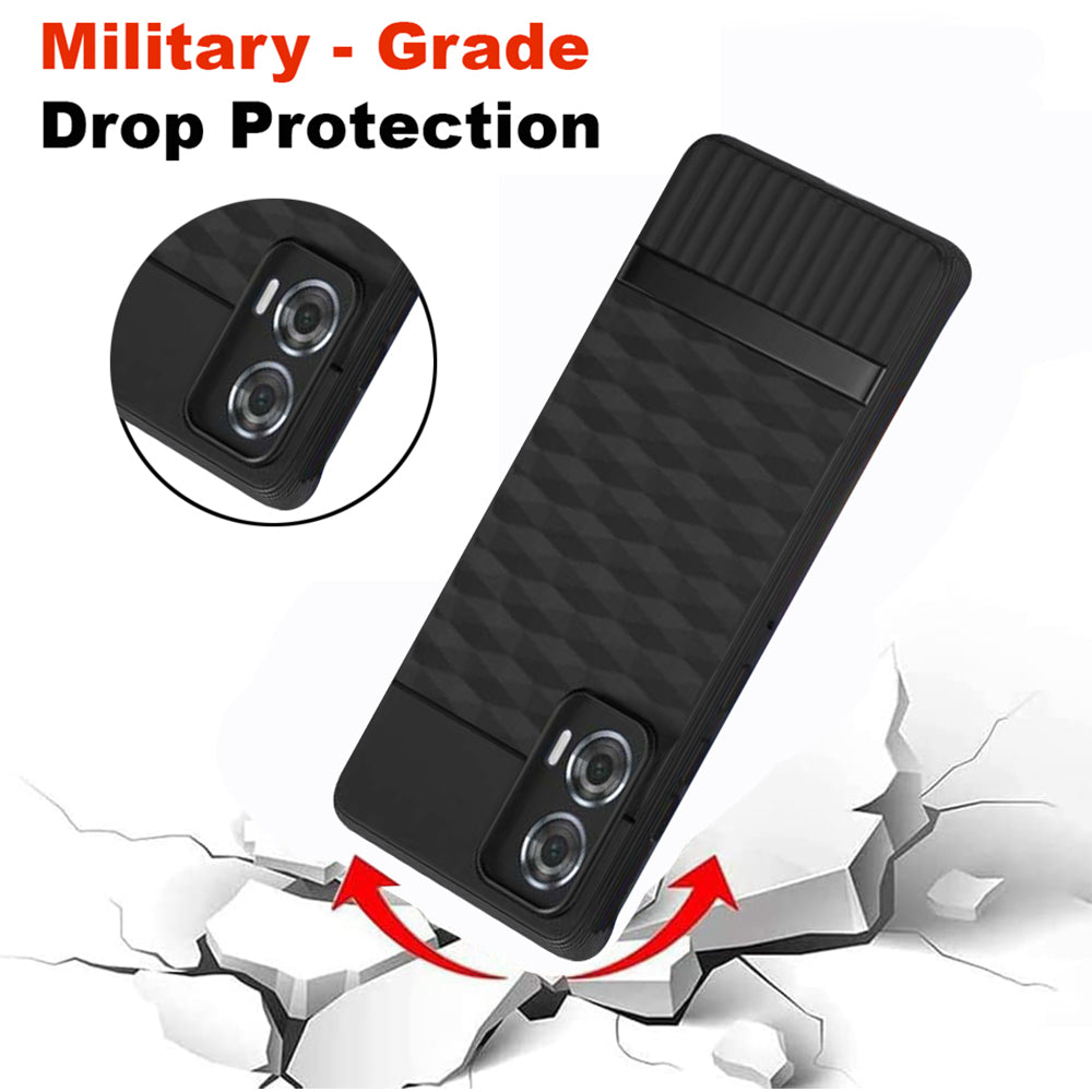 Shockproof Flexible Soft Silicone Back Cover for Motorola Moto Edge 50 Fusion 5G / G96 5G