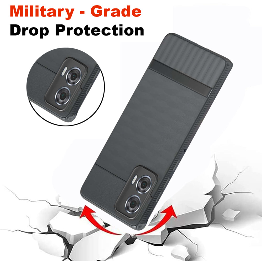 Shockproof Flexible Soft Silicone Back Cover for Motorola Moto Edge 50 Fusion 5G / G96 5G