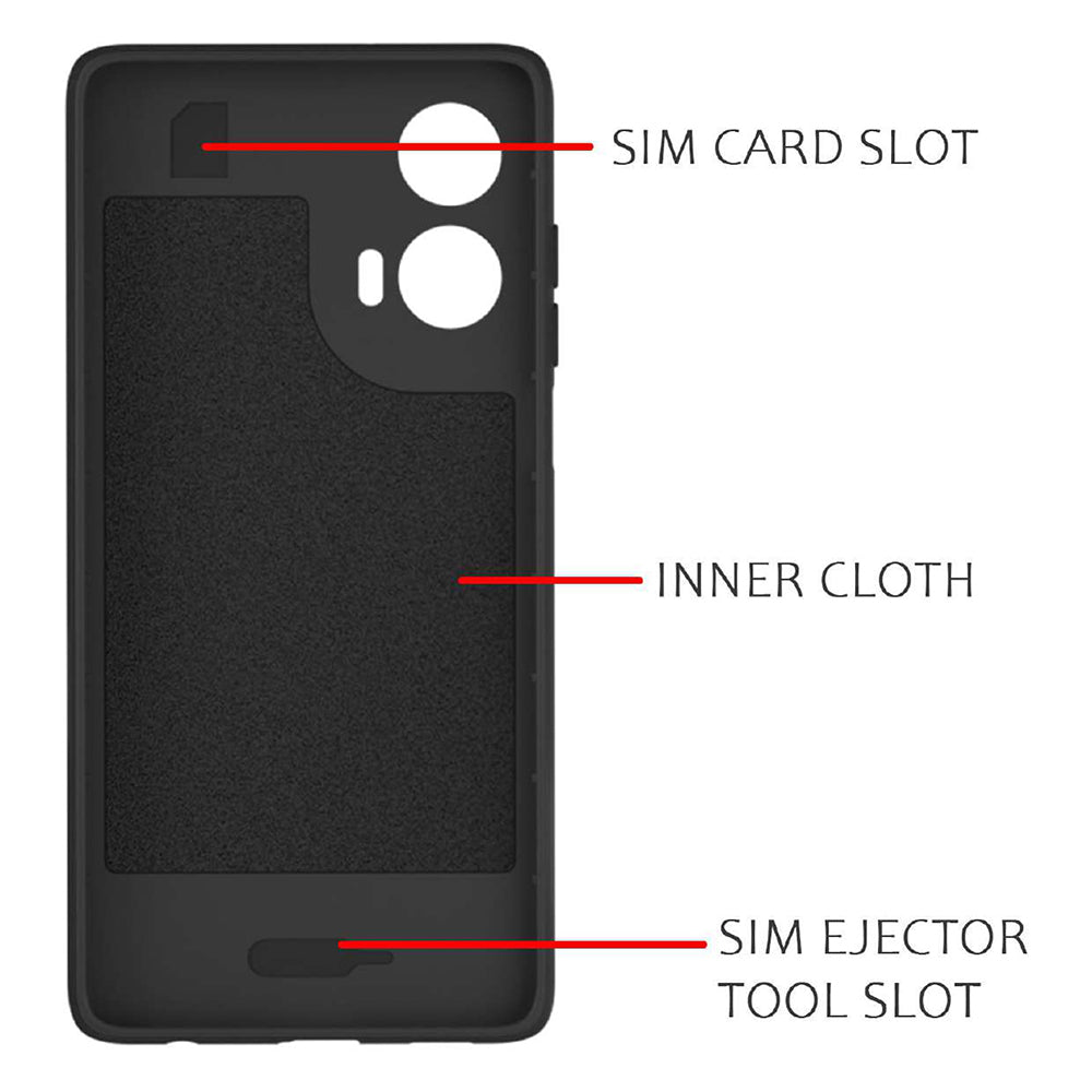 Shockproof Flexible Soft Silicone Back Cover for Motorola Moto G35 5G