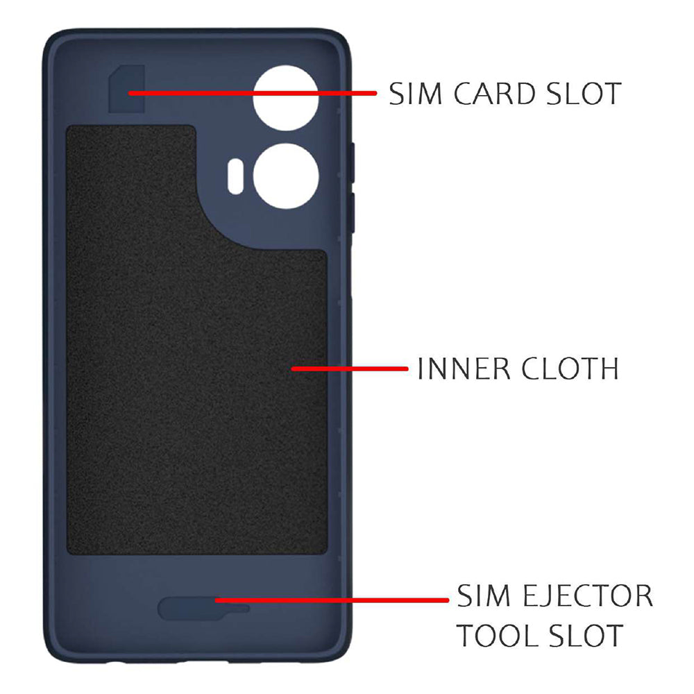 Shockproof Flexible Soft Silicone Back Cover for Motorola Moto G35 5G