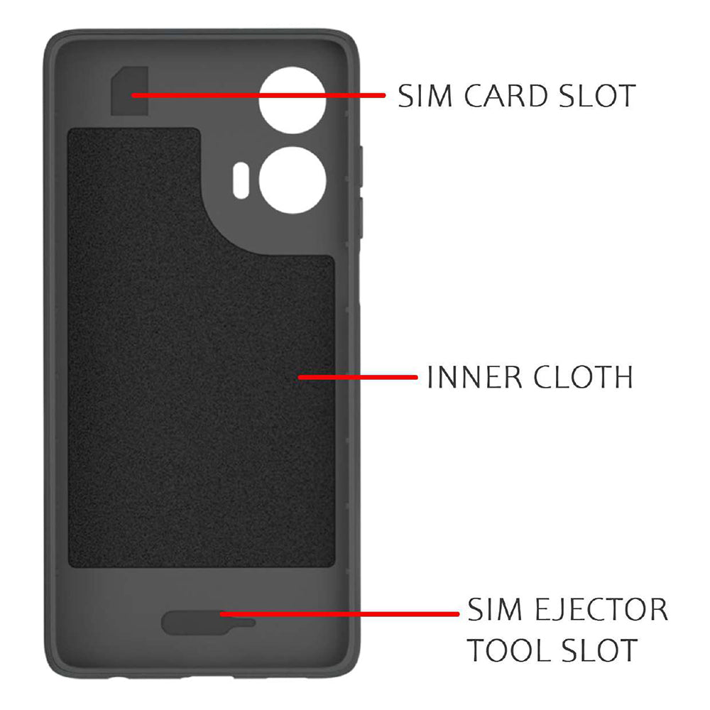 Shockproof Flexible Soft Silicone Back Cover for Motorola Moto G35 5G