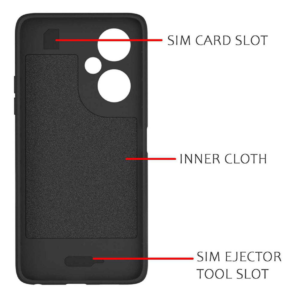 Shockproof Flexible Soft Silicone Back Cover for OnePlus Nord CE 3 Lite 5G