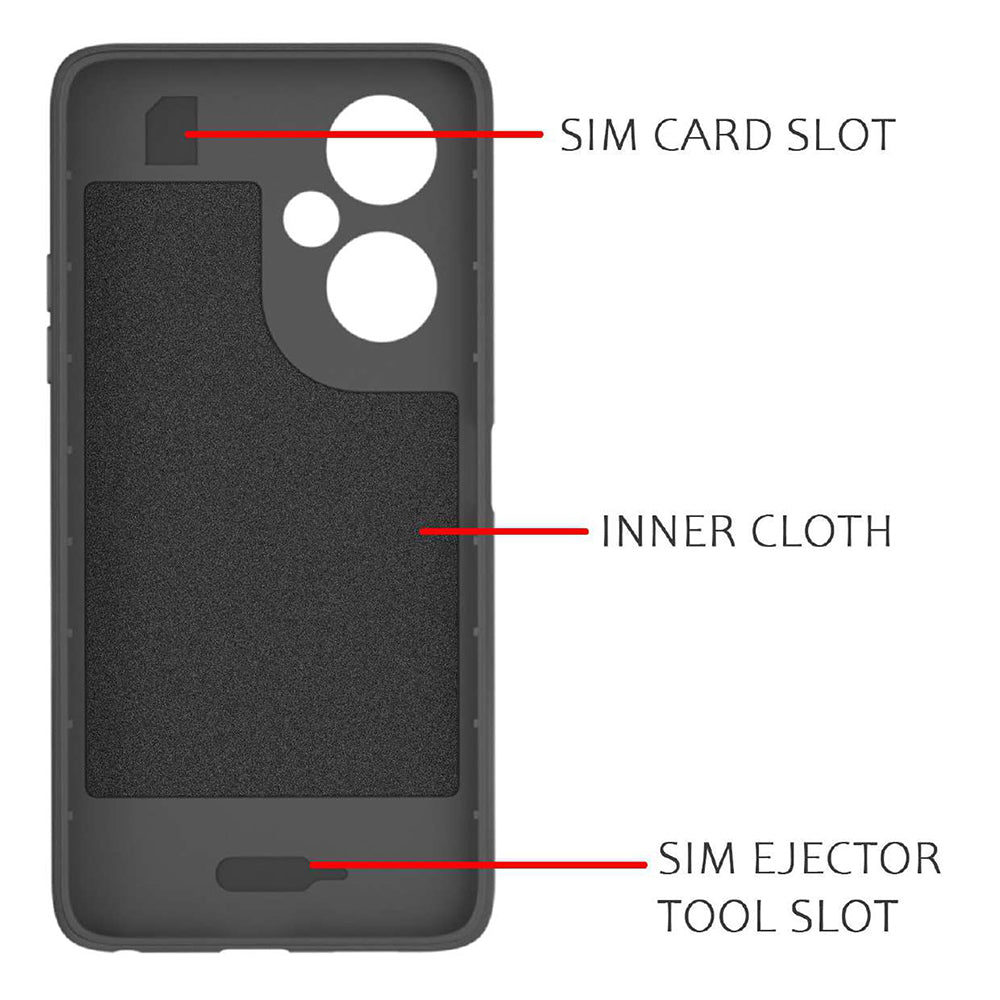 Shockproof Flexible Soft Silicone Back Cover for OnePlus Nord CE 3 Lite 5G