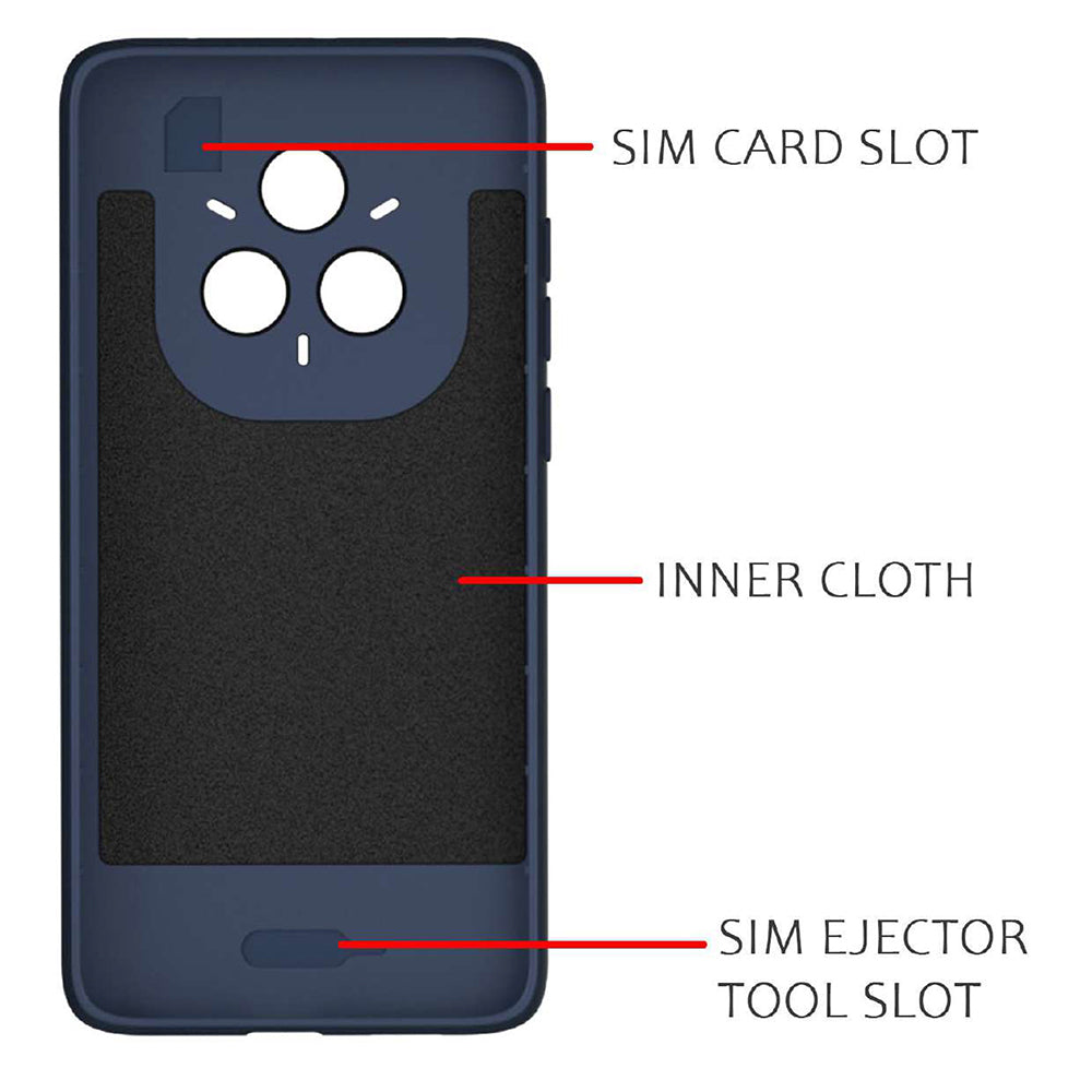 Shockproof Flexible Soft Silicone Back Cover for Realme 14 Pro 5G