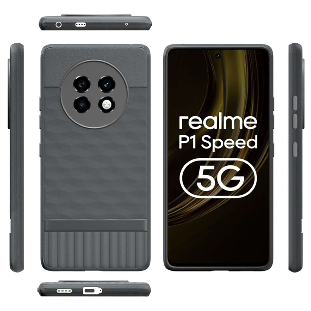 Shockproof Flexible Soft Silicone Back Cover for Realme 13 Plus 5G / P1 Speed 5G