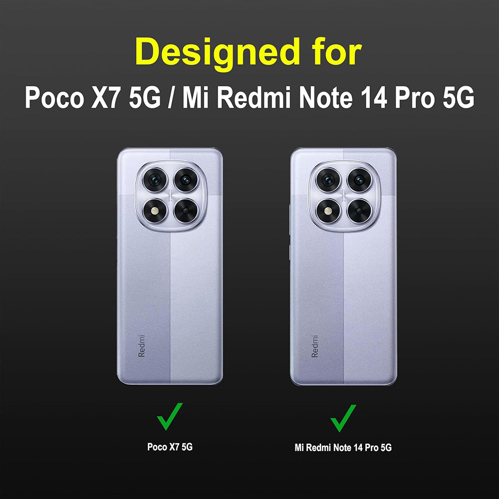 Shockproof Flexible Soft Silicone Back Cover for Poco X7 5G