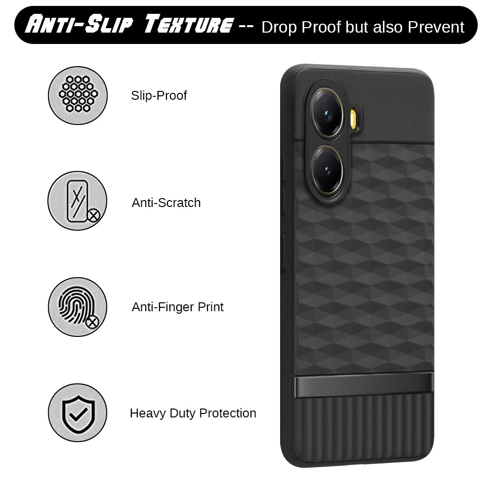 Shockproof Flexible Soft Silicone Back Cover for Poco X7 Pro 5G