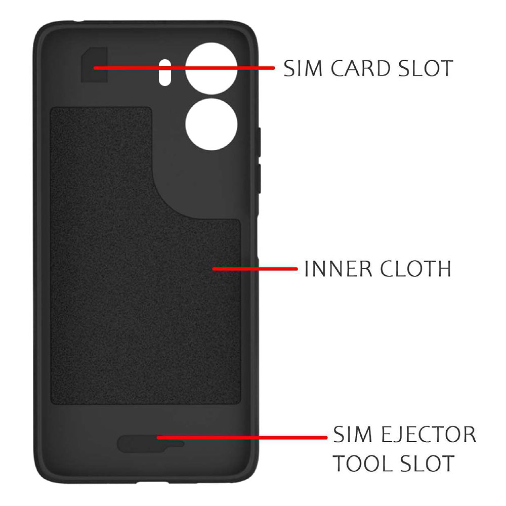 Shockproof Flexible Soft Silicone Back Cover for Poco X7 Pro 5G