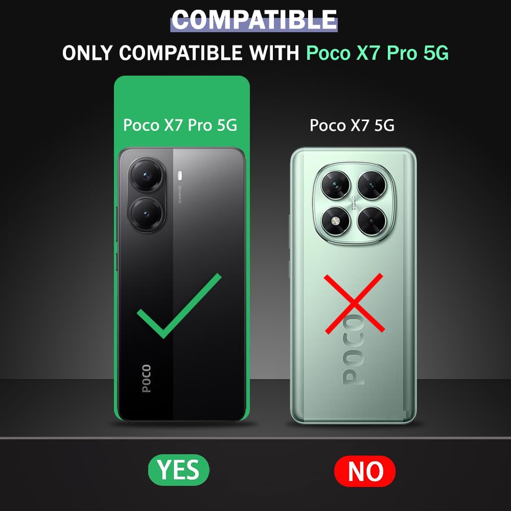 Shockproof Flexible Soft Silicone Back Cover for Poco X7 Pro 5G