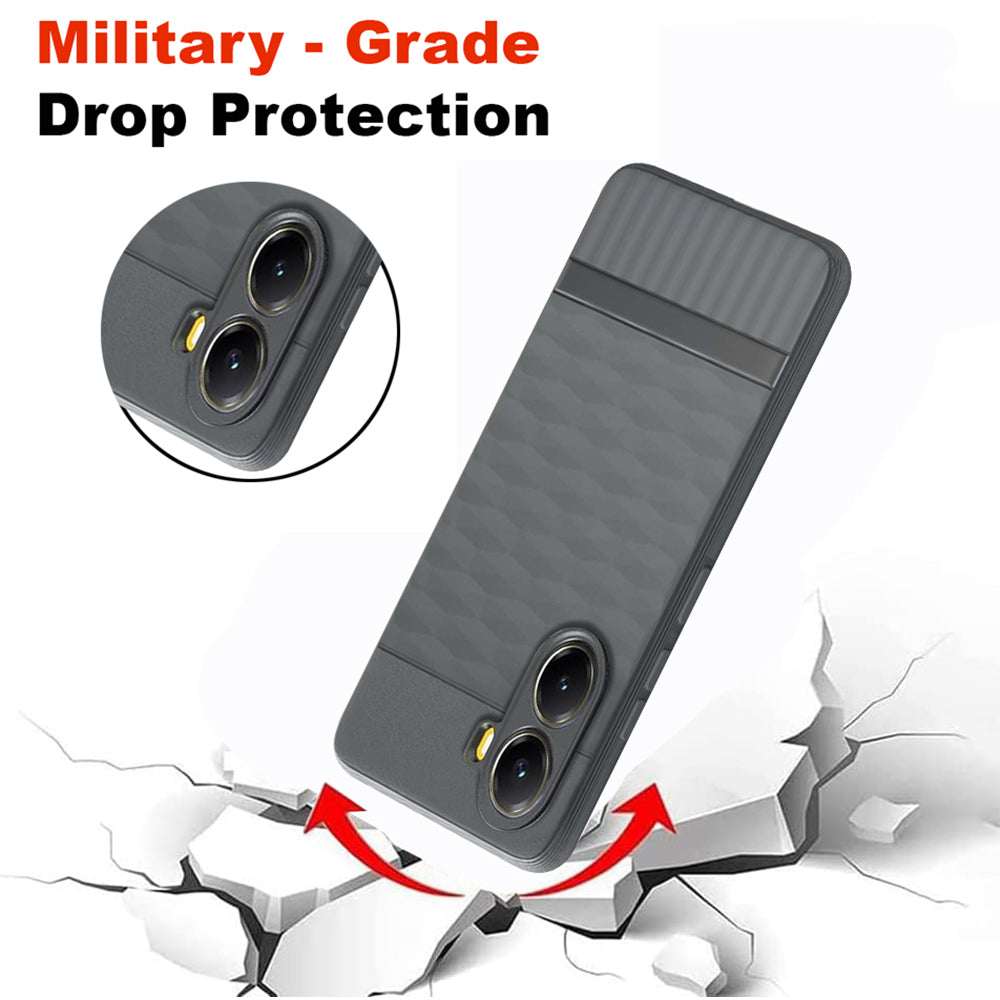 Shockproof Flexible Soft Silicone Back Cover for Poco X7 Pro 5G