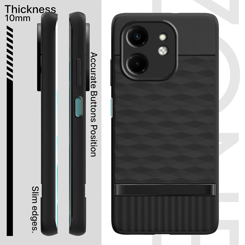 Shockproof Flexible Soft Silicone Back Cover for Infinix Smart 9 HD 4G